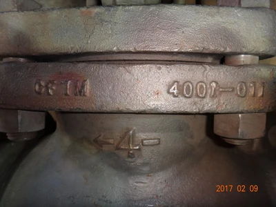 Ladish 4", Class 150, CF7M, Globe Valve