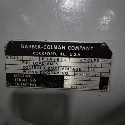 1981 BARBER COLMAN 16-36 GEAR HOBBERS | Piselli Enterprises (9)