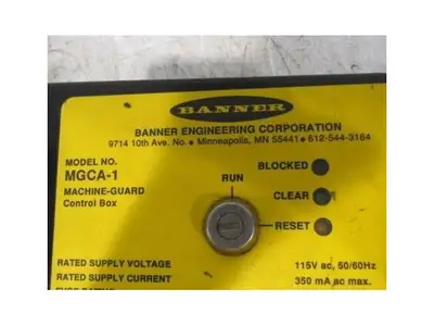 Banner MGCA-1 Machine-Guard Control Box  Light Curtain