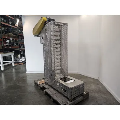 Used 12"W Stainless Steel Bucket Lift Elevator Z Conveyor - 76" Disch.