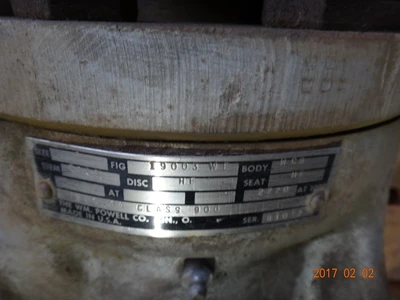 Powell 8", Class 900, WCB, Gate Valve
