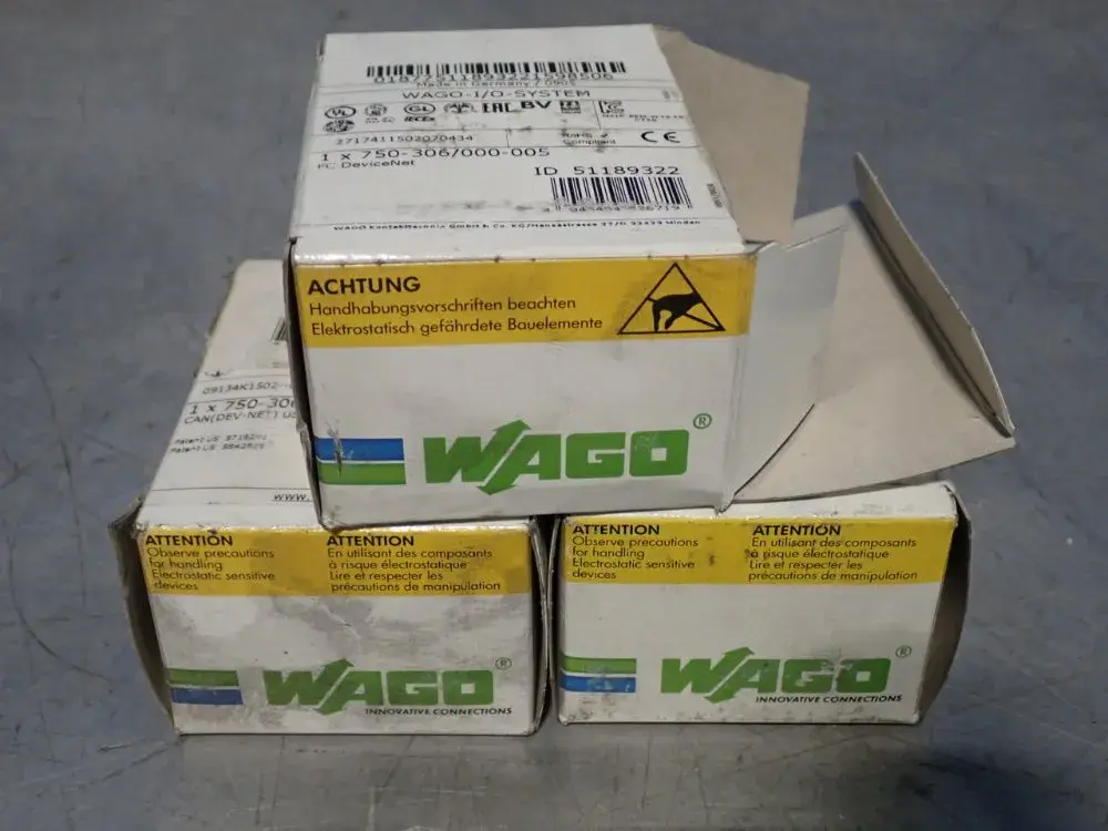 New | in-Stock WAGO 750306 PLC Input & Output Ohio US | HGR 24 #879803