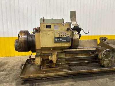 12.5" HOLLOW SPINDLE WARNER & SWASEY MODEL 4A (M-3580) SQUARE HEAD & 12' EXTENDED BED TURRET LATHE: YOBRO #24423