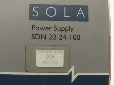 Sola SDN20-24-100 Power Supply Unit 24VDC 20A Output 115/230V Input 600W