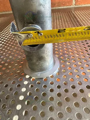 Used 3 WAY STAINLESS STEEL KF 50 TO KF 16/10 NIPPLE VACUUM FITTING Valves/Fittings California US | Equipment Lab #1317049