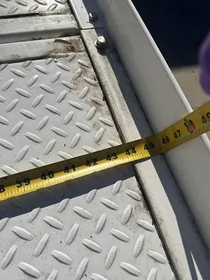 USED HEAVY DUTY CORNER MEZZANINE / MACHINE PLATFORM  154" X  117" X  136"