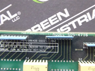 Siemens Simatic 505-4716 24DC Output Module PWB 2586405-0001 Rev. D Used