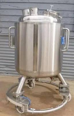 Tank, 52.8 Gallon, 316 Stainless Steel, 24" X 26", 45 PSI, Precision, #S743749