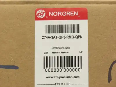 Norgren C74A-3AT-QP3-RMG-QPN Air Line Filter Regulator Lubricator Combo 3/8"NPT
