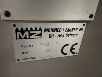 2000 MONNIER & ZAHNER MZ 120 GEAR HOBBERS (CNC) | Piselli Enterprises (5)