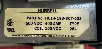USED HUBBELL HC14-193-807-605