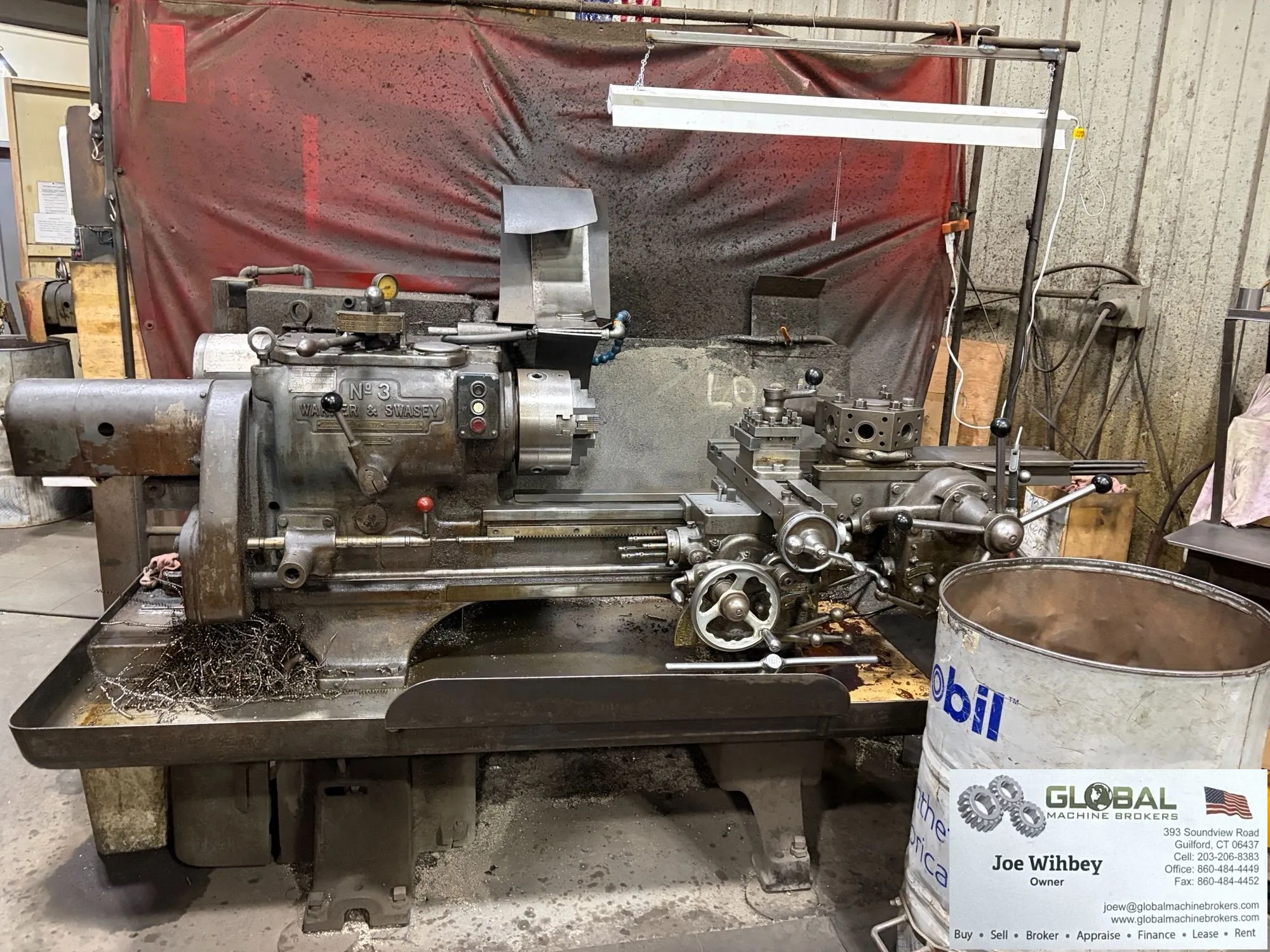 WARNER & SWASEY #3 M-1200 Automatic Turning Lathe Runs Excellent