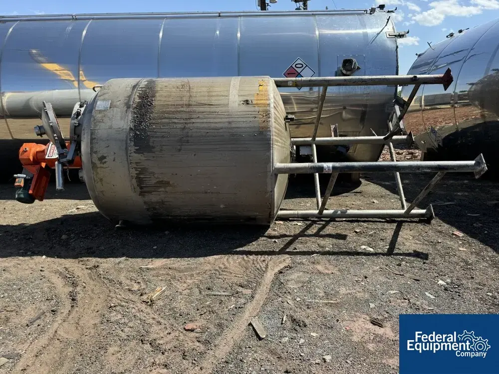 USED Precision 1,200 Gal Precision Stainless Reactor, 304 S/S, 50/150#