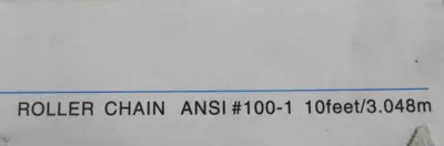 NEW LOTUS ANSI 100-1 ROLLER CHAIN 10FT