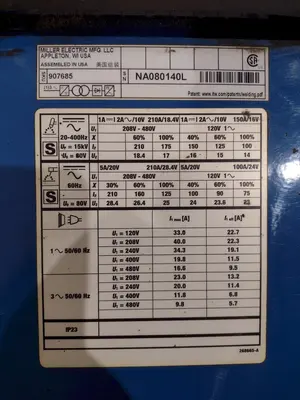 MILLER DYNASTY 210 WELDER: YOBRO #24833
