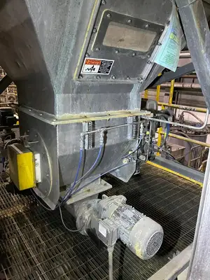 Stainless Steel Bulk Super Sack Bag Unloader w/ Dust Collector & Push Control