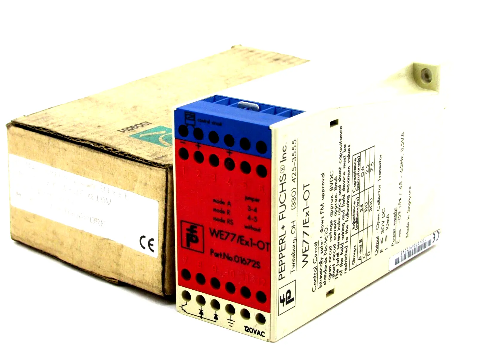 NEW PEPPERL+FUCHS WE77/EX1-OT SWITCH AMPLIFER WE77EX1OT