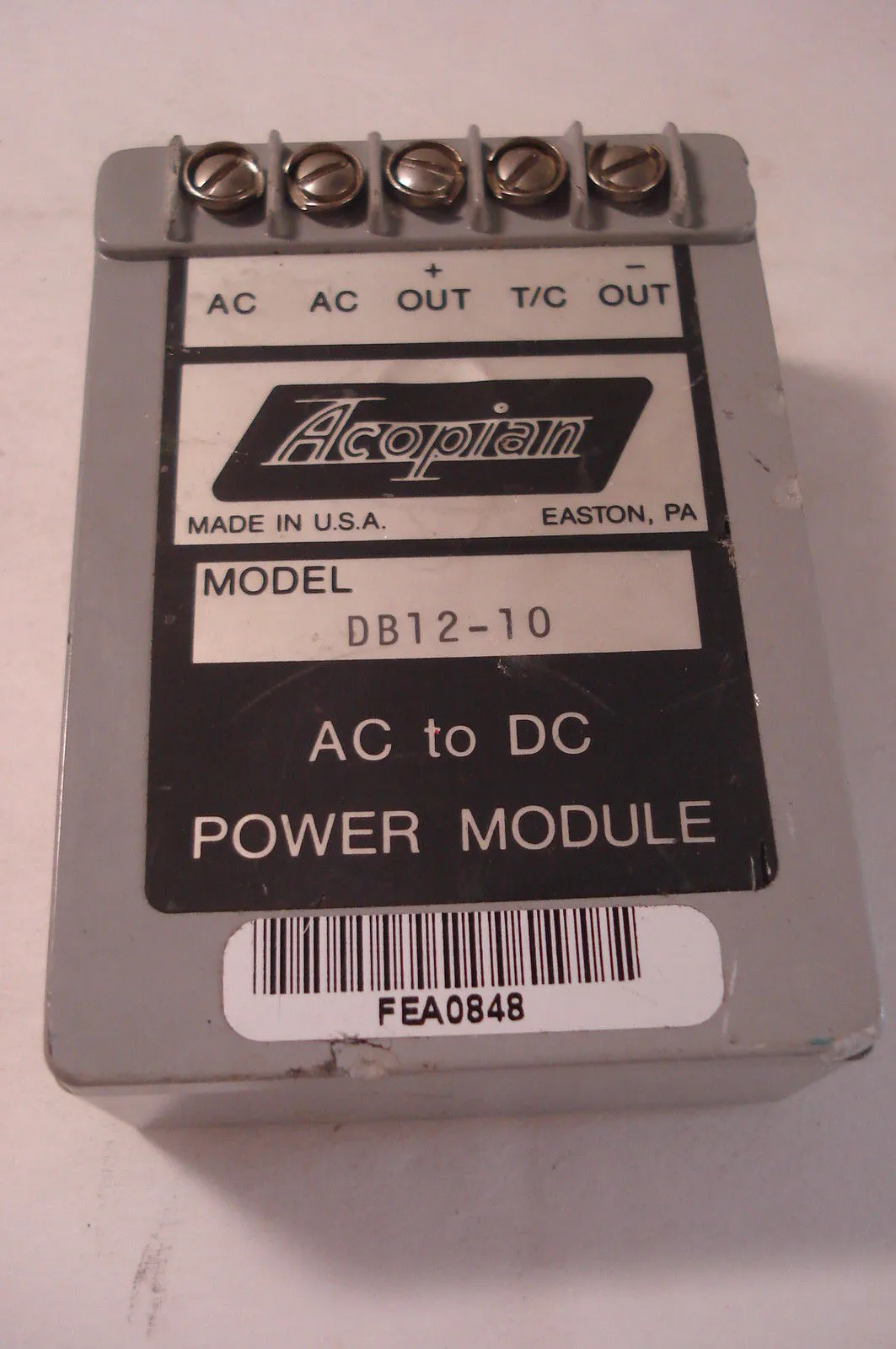 ACOPIAN POWER MODULE DB12-10
