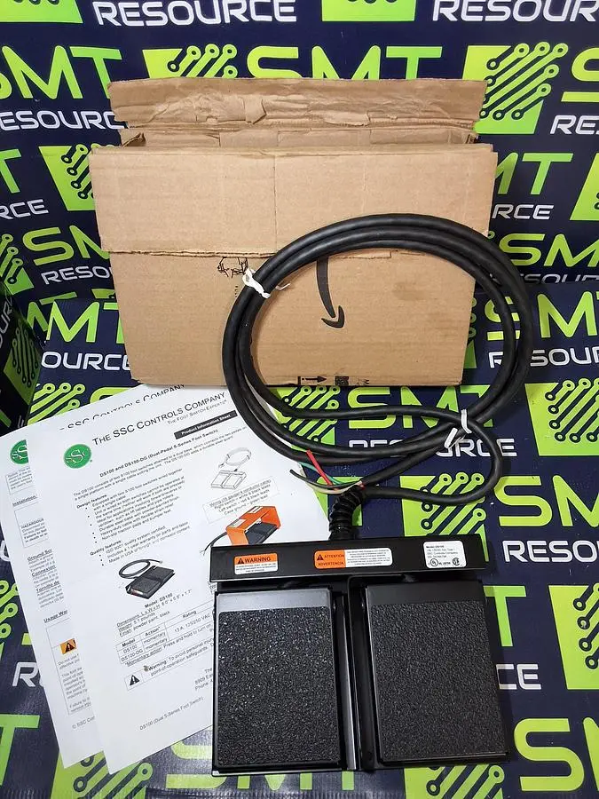 SSC SCONTROLS DS100 DUAL FOOT SWITCH / PEDAL - BRAND NEW