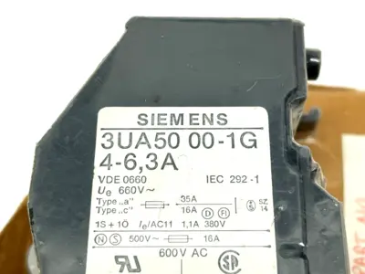 New | in-Stock Siemens 3UA5000-1G 4-6,3A Relays & Switches Michigan US | Maverick Industrial Sales #1463023