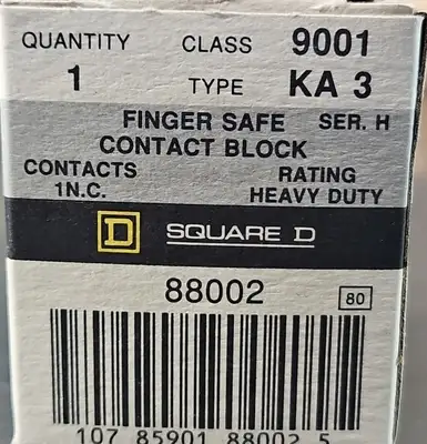 Square D 9001 KA-3 Contact Block Series H. Loc4D-20