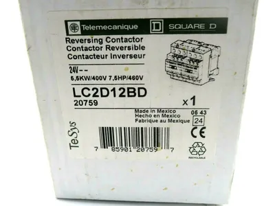 NEW SQUARE D TELEMECANIQUE LC2D12BD REVERSING CONTACTOR