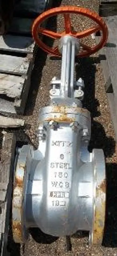QTY. 1. KITZ 8" 150 WCB RAISED FACE FLANGED GATE V...