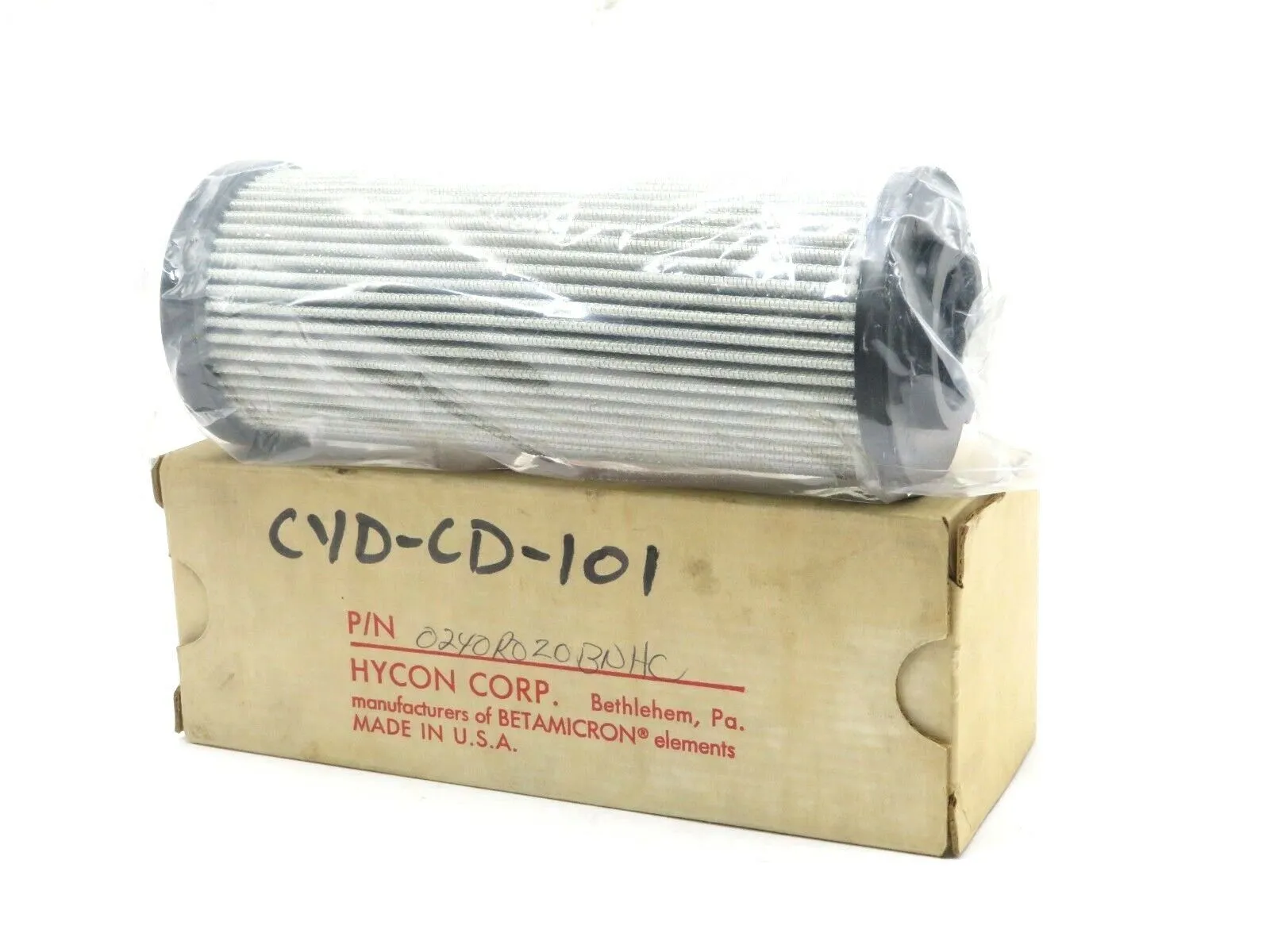 NEW HYCON 024-0R020-BNHC HYDRAULIC FILTER 0240R020BNHC