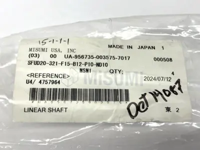 USED MISUMI SFUD20-321-F15-B12-P10-ND10