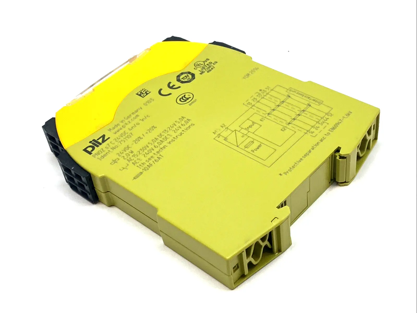 USED PILZ CONTACT EXPANSION RELAY 24VDC 4NO 1NC DIN RAIL 751107