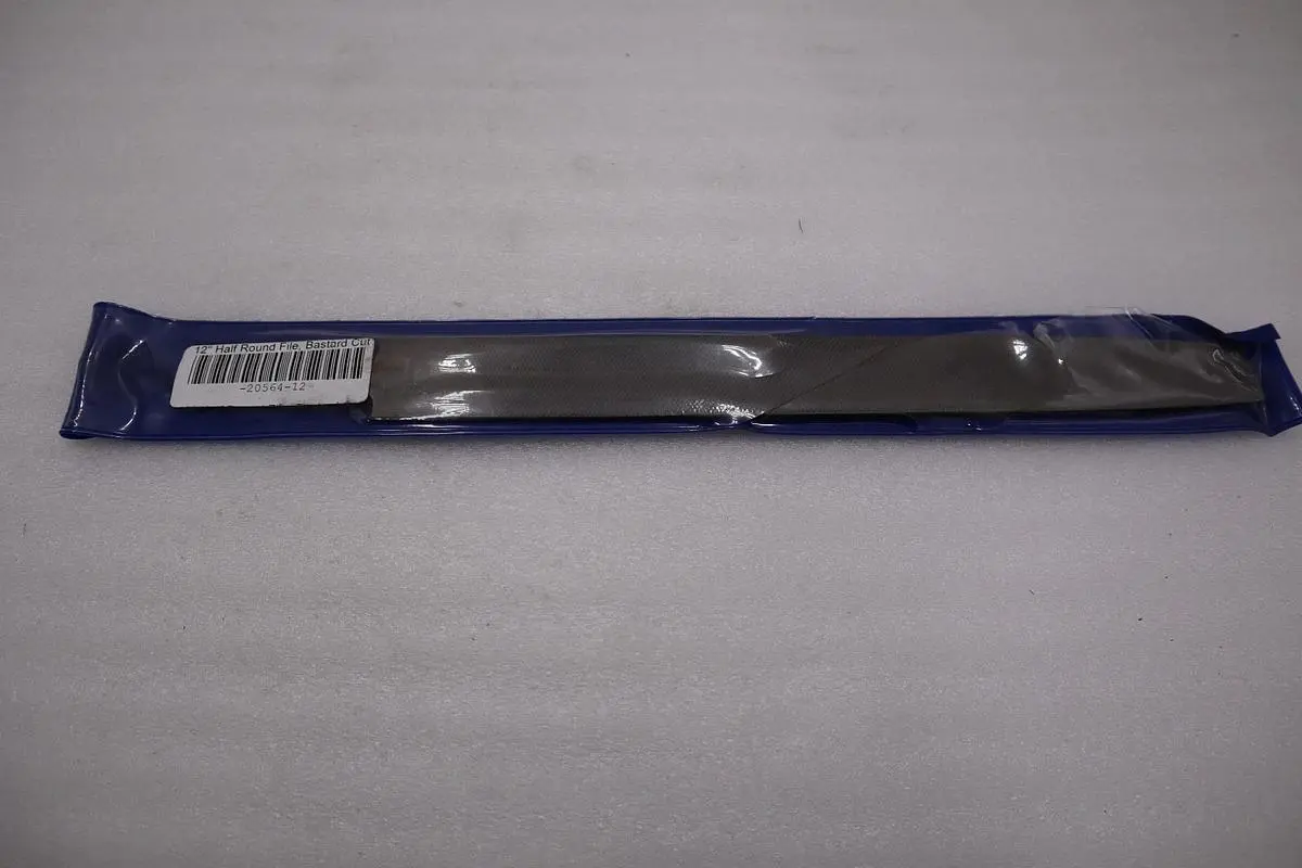 LOT OF 2 - Grobet 12" Bastard Cut Half Round American Pattern File USA #H704A