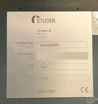 USED 2020 STUDER FAVORITCNC