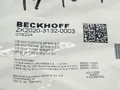 NEW BECKHOFF ZK2020-3132-0003