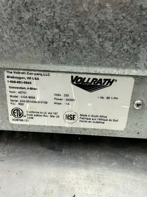 Vollrath COA8004 Commercial Countertop Convection Oven Fully Refurbished