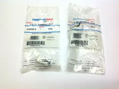 USED HELLERMANNTYTON CAT 5E KEYSTONE LOT OF 2