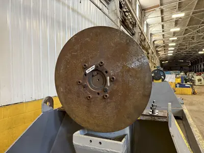 120" SWING X 208" LONG WELDING SYSTEMS HEADSTOCK & TAILSTOCK POWERED WELDING POSITIONER / PIPE ROLLER: YOBRO #23957