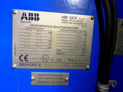 (2) Termomeccanica Export Oil Pipeline Centrifugal Pumps.