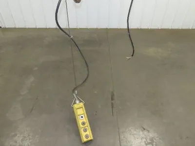 Yale KEL Electric Chain Hoist 1/2 Ton 16 FPM 9' Lift 110 Volt Manual Trolley