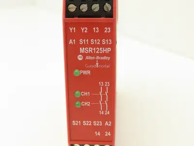 Allen Bradley 440R-D23171 Guardmaster MSR125HP Safety Relay Unit 24VDC Ser A
