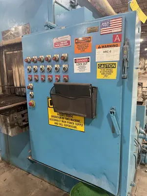 24" x 24" RANSOHOFF 3-STAGE STEEL MESH CONVEYOR PASS THROUGH PARTS WASHER: YOBRO #24301