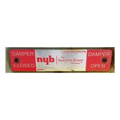 Used New York Blower Damper