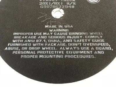 New | in-Stock Norton 20" x 1/8" Grinding Cutter Disc. Wheel, 2715 RPM Grinding Wheels Michigan US | Maverick Industrial Sales #1399824
