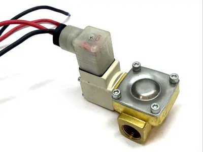 USED SMC PILOT‑OPERATED 2‑PORT SOLENOID VALVE