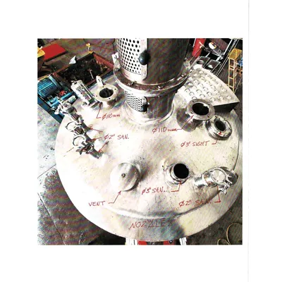 Used 2000L (528 gal) Stainless Sanitary Jacketed Insulated Mix Tank w/ Agitator