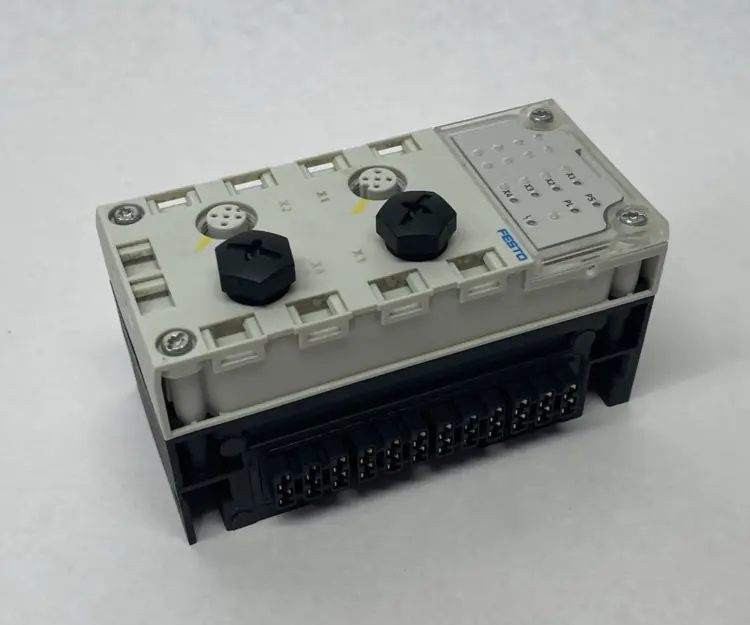 Used FESTO ELECTRICAL INTERFACE IO-LINK 2900543, W/ CPX-GE-EV PLC Input & Output Michigan US | Maverick Industrial Sales #1092873