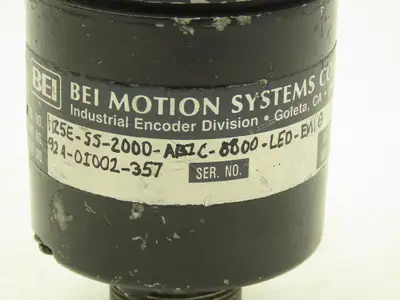 BEI Industrial H25E-SS-2000-ABZC-8800-LED-EM18 Rotary Encoder 5V 3/8" Shaft