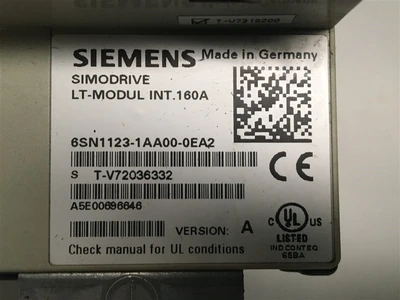 USED SIEMENS 6SN1123-1AA00-0EA2, PART OF THE SET-LT-MODUL INT.1