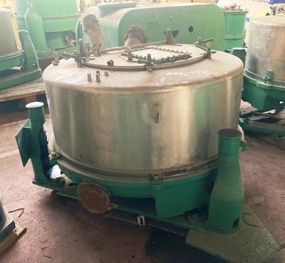 (2) Rousselet Robatel UCS 47 x 20 perforate basket centrifuges, 316SS.