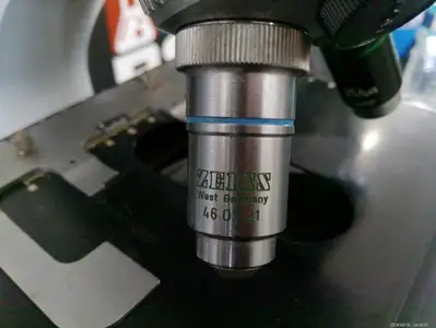 Zeiss Max ERB 467065-9914 Inspection Microscope With 3 Objectives, FULLY TESTED