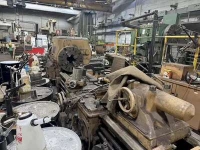40/104" X 192/312" AXELSON SLIDING GAP ENGINE LATHE. STOCK #0888825